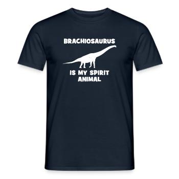 Brachiosaurus - Männer T-Shirt - Navy - Vorne - AI Model Male 178 light (178cm)