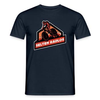 Coole Fahrrad und Mountainbike Geschenke MTB - Männer T-Shirt - Navy - Vorne - AI Model Male 178 light (178cm)