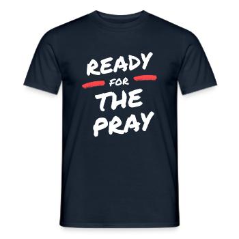 Bereit für das Gebet / bereit für das Gebet - Männer T-Shirt - Navy - Vorne - AI Model Male 178 light (178cm)