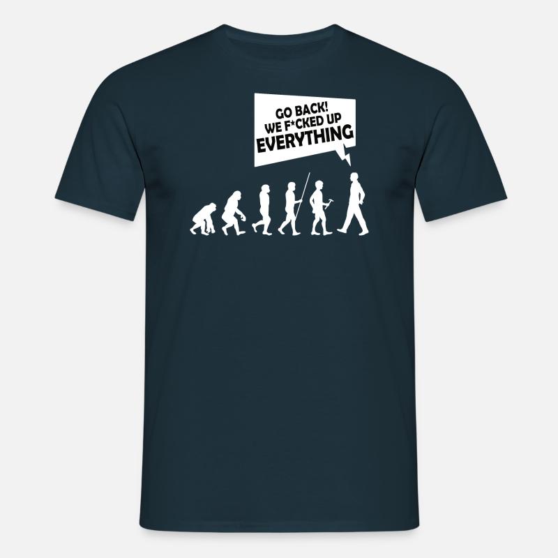 Evolution - Men's T-Shirt - navy