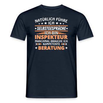 Je me parle à vous-même - Édition Inspecteur - T-shirt homme - marine - Devant - AI Model Male 178 light (178cm)