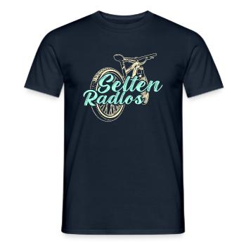 Coole Fahrrad und Mountainbike Geschenke MTB - Männer T-Shirt - Navy - Vorne - AI Model Male 178 light (178cm)