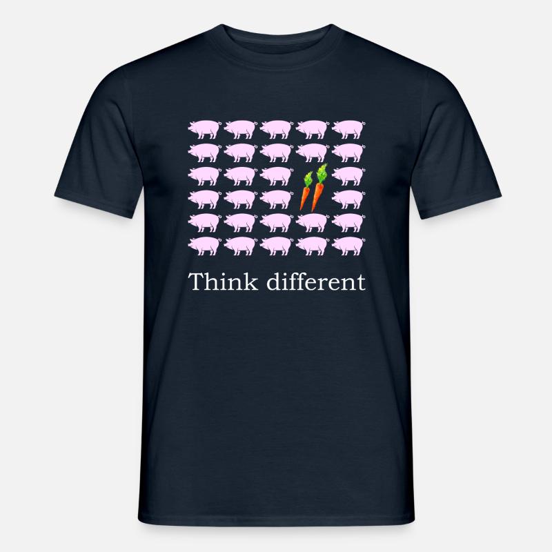 Think different - Vegetarier Bio - Men's T-Shirt - navy