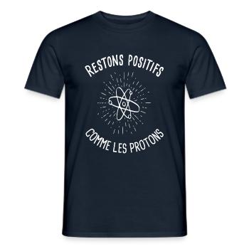 Idée cadeau tshirt homme humour science geek - T-shirt homme - marine - Devant - AI Model Male 178 light (178cm)