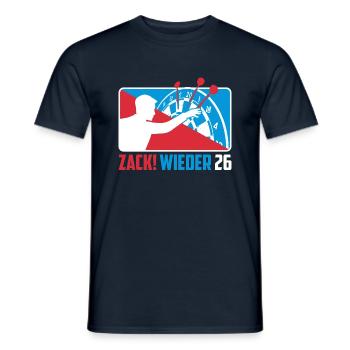 Zack wieder 26, Dartspieler Outfit, Geschenkidee - Männer T-Shirt - Navy - Vorne - AI Model Male 178 light (178cm)
