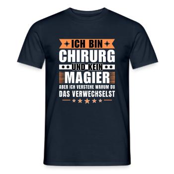 Ich bin Chirurg und kein Magier - Männer T-Shirt - Navy - Vorne - AI Model Male 178 light (178cm)