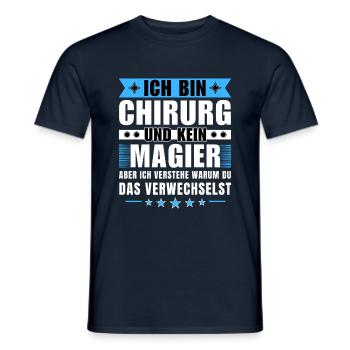 Ich bin Chirurg und kein Magier - Männer T-Shirt - Navy - Vorne - AI Model Male 178 light (178cm)