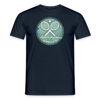 Tennis Flushing Meadows Queens New York NYC - T-shirt homme - marine - Devant - AI Model Male 178 light (178cm)