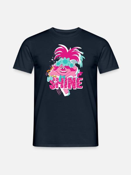 Trolls Shine With Pink Coquelicot - T-shirt homme - marine