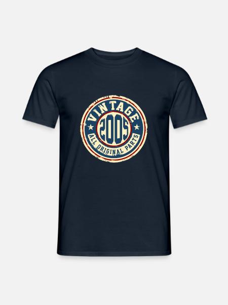 Vintage 2005 - Männer T-Shirt - Navy