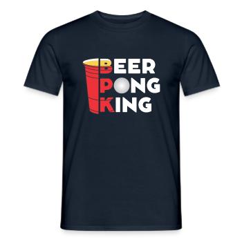 Roi Beerpong - T-shirt homme - marine - Devant - AI Model Male 178 light (178cm)