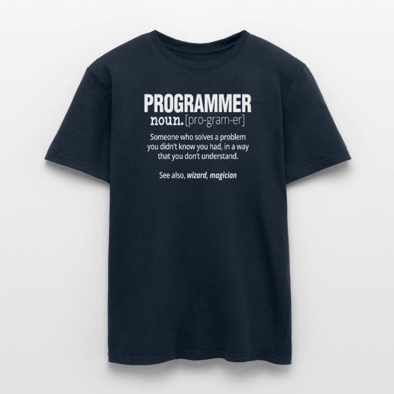 Programmer Noun Funny Software Engineer Coder Men's T-Shirt