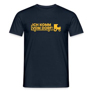 ich komm vom dorf - Männer T-Shirt - Navy - Vorne - AI Model Male 178 light (178cm)