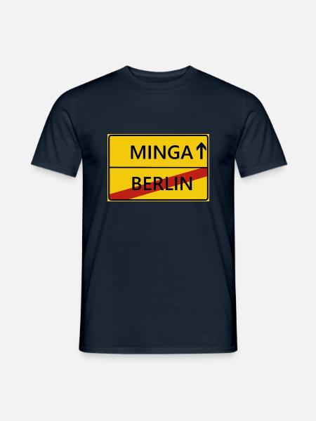 Minga Múnich idea de ciudad del regalo - Camiseta hombre - azul marino
