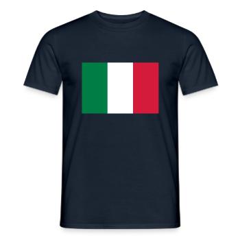 drapeau_italie - T-shirt homme - marine - Devant - AI Model Male 178 light (178cm)