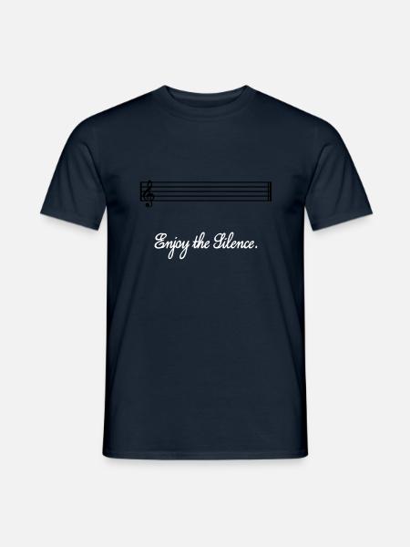enjoy the silence - Men's T-Shirt - navy