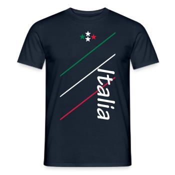 Italien - Italia - Men's T-Shirt - navy - Front - AI Model Male 178 light (178cm)