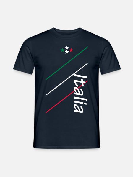 Italie - Italie - shirt de fan - - T-shirt homme - marine