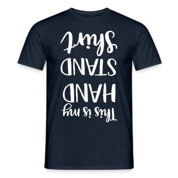 HandStand - T-shirt homme - marine - Devant - AI Model Male 178 light (178cm)