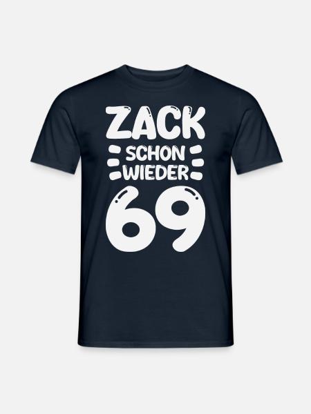 Zack 69 again! Birthday - Men's T-Shirt - navy