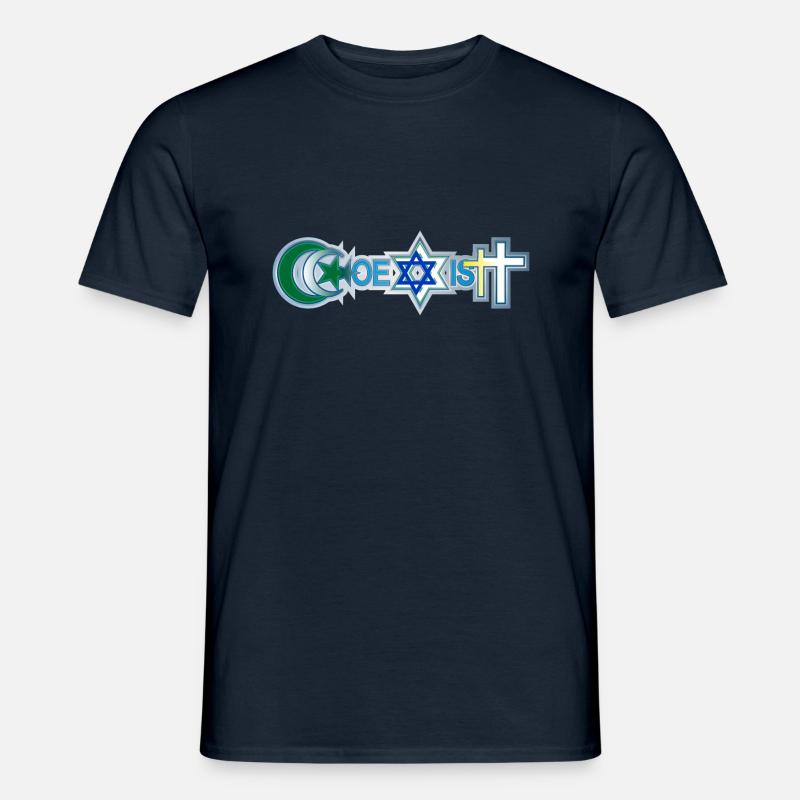 Coexist - Männer T-Shirt - Navy