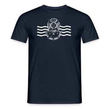 Scaphandrier - T-shirt homme - marine - Devant - AI Model Male 178 light (178cm)