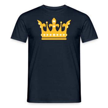 Krone / Crown 2c - Männer T-Shirt - Navy - Vorne - AI Model Male 178 light (178cm)