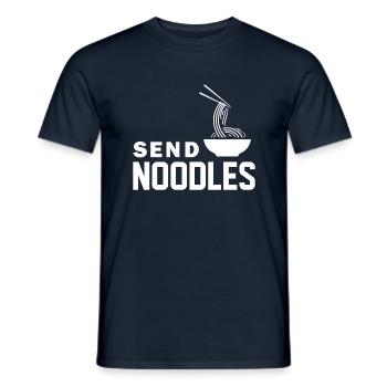 Envoyer des nouilles Ramen - T-shirt homme - marine - Devant - AI Model Male 178 light (178cm)