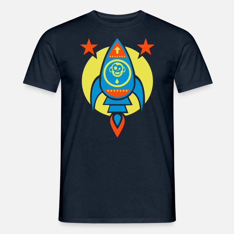 Rocket Ape - Männer T-Shirt - Navy