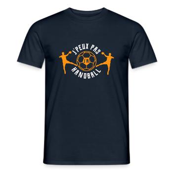 j'peux pas j'ai handball cadeau anniversaire - T-shirt homme - marine - Devant - AI Model Male 178 light (178cm)