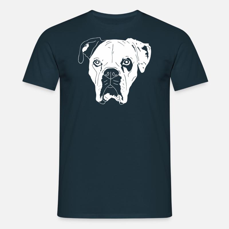 Boxer Mix - Männer T-Shirt - Navy