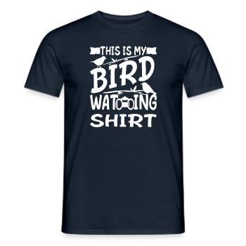 Ornithologist - This Is My Bird Watching Shirt - Men's T-Shirt - navy - Front - AI Model Male 178 light (178cm)