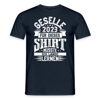 Geselle 2023 Gesellenprüfung - Männer T-Shirt - Navy - Vorne - AI Model Male 178 light (178cm)