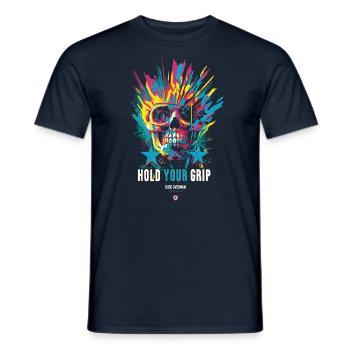 Hold Your Dip - Streetwear King - Männer T-Shirt - Navy - Vorne - AI Model Male 178 light (178cm)