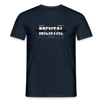 BALISE MENTALE HORS LIGNE - T-shirt homme - marine - Devant - AI Model Male 178 light (178cm)
