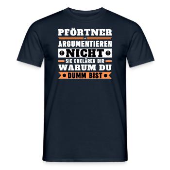 Gatekeepers don't argue - Men's T-Shirt - navy - Front - AI Model Male 178 light (178cm)