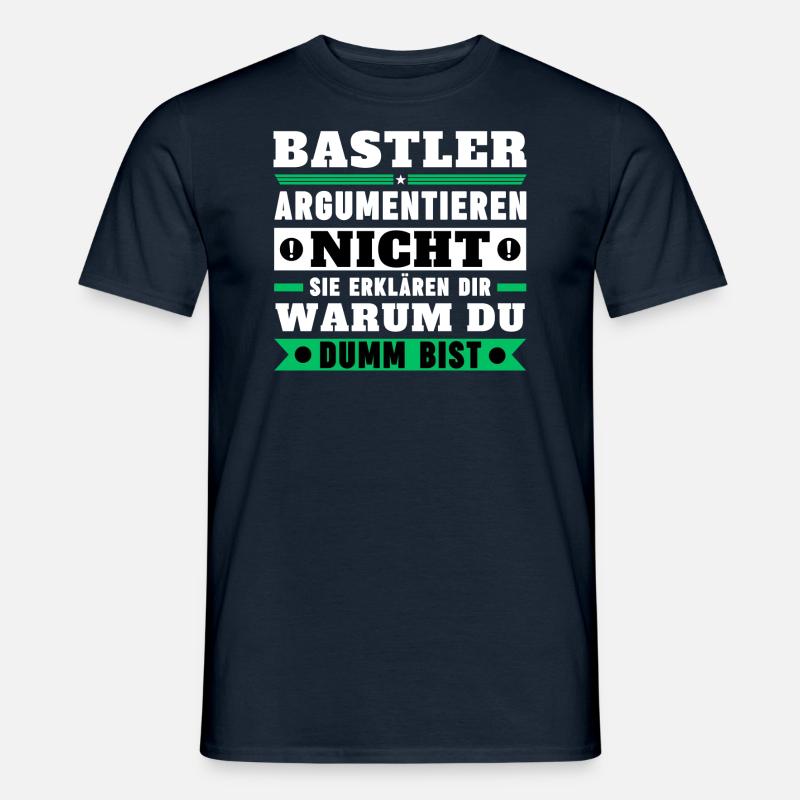 Hobbyists don't argue - Men's T-Shirt - navy