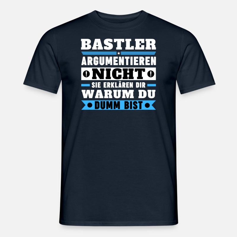 Hobbyists don't argue - Men's T-Shirt - navy
