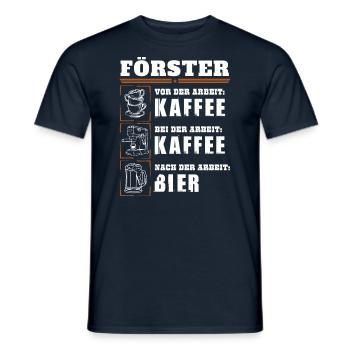 My daily routine as a forester - Men's T-Shirt - navy - Front - AI Model Male 178 light (178cm)