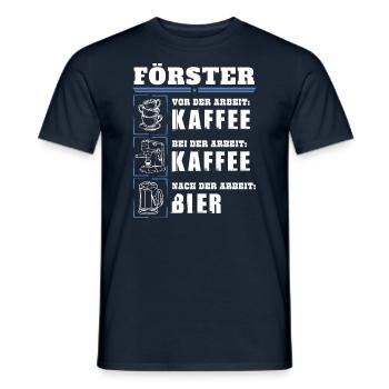 Mon quotidien de forestier - T-shirt homme - marine - Devant - AI Model Male 178 light (178cm)