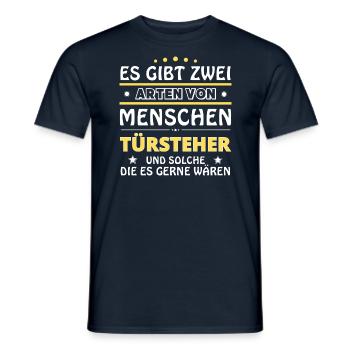 Cadeau Transat - Deux Types de... Concevoir - T-shirt homme - marine - Devant - AI Model Male 178 light (178cm)
