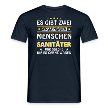 Paramedic Gift - Two Types of... Design - Men's T-Shirt - navy - Front - AI Model Male 178 light (178cm)