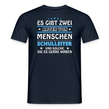 Schulleiter Geschenk - zwei Arten von... Design - Männer T-Shirt - Navy - Vorne - AI Model Male 178 light (178cm)