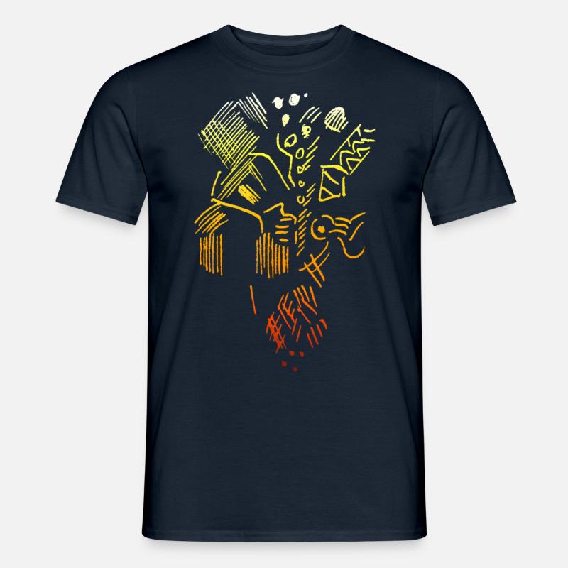 Abstrakt Muster - Männer T-Shirt - Navy