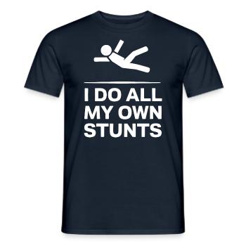 Stick Figure Saying I Make All My Own - Men's T-Shirt - navy - Front - AI Model Male 178 light (178cm)