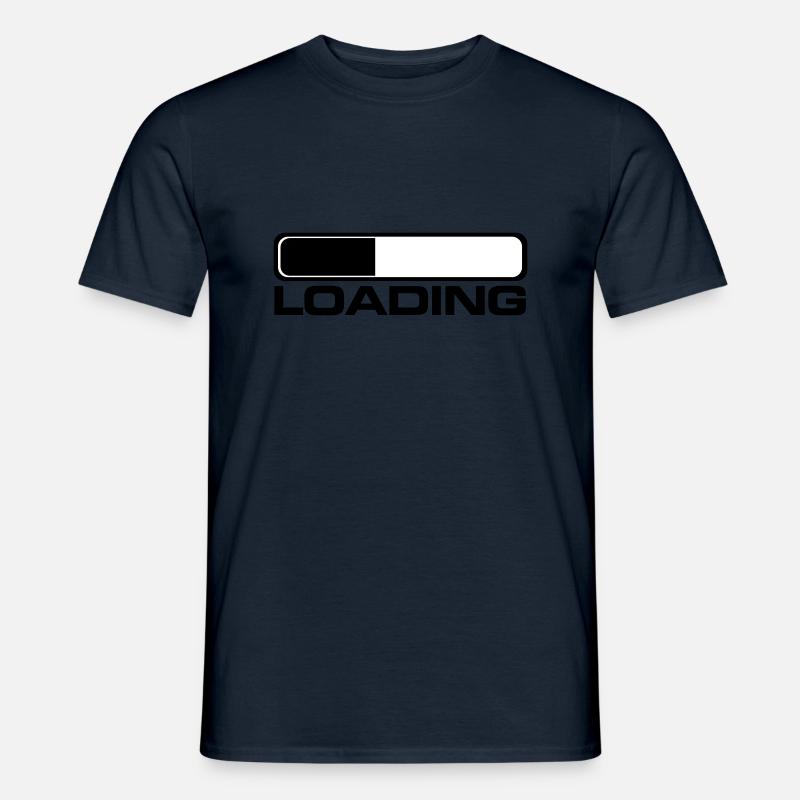 loading prozess - Männer T-Shirt - Navy