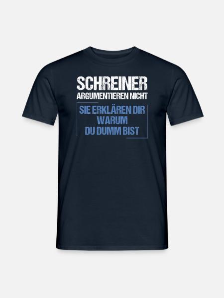 Carpenters don't argue - Men's T-Shirt - navy