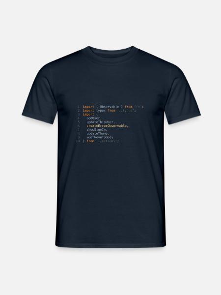 Coding - Men's T-Shirt - navy