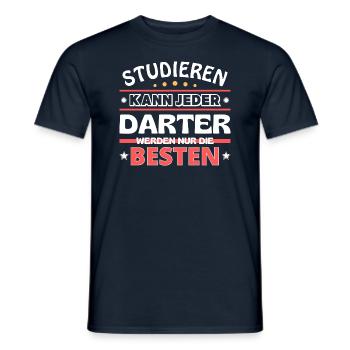 Nur die Besten werden Darter - Männer T-Shirt - Navy - Vorne - AI Model Male 178 light (178cm)