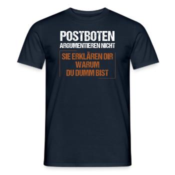 Les facteurs ne discutent pas - T-shirt homme - marine - Devant - AI Model Male 178 light (178cm)